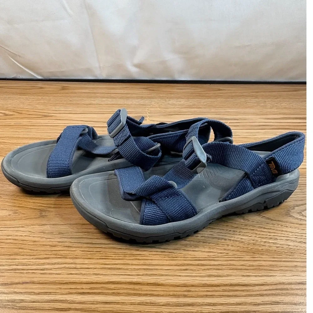 Teva Terra Fi Lite Sandals Mens 8 Navy Blue 1091589 Hiking Water Sport Excellent
